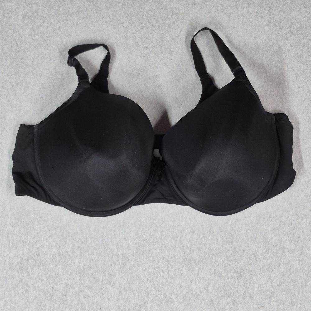 Torrid Curve Women Bra 46DDD Black T Shirt Underwired Strap